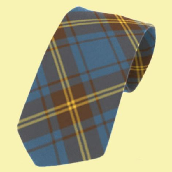 Sligo County Irish Tartan Straight Lightweight Wool Mens Neck Tie  