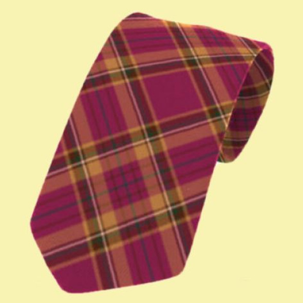 Tyrone County Irish Tartan Straight Lightweight Wool Mens Neck Tie  