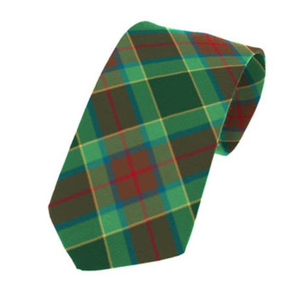 Waterford County Irish Tartan Straight Lightweight Wool Mens Neck Tie  