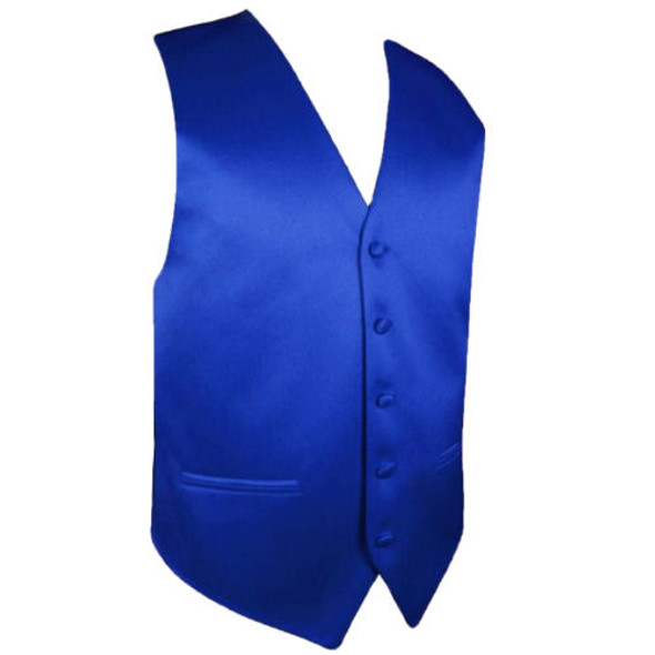 Royal Blue Formal Groomsmen Groom Wedding Vest Mens Waistcoat 