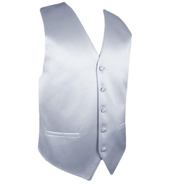 Silver Grey Formal Ages 7-12 Boys Wedding Vest Boys Waistcoat  