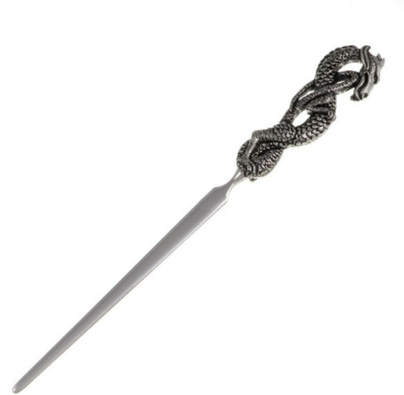 Chinese Water Dragon Stylish Pewter Letter Opener