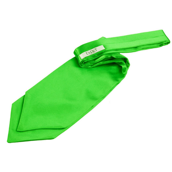 Apple Green Mens Plain Satin Self-Tie Wedding Cravat Necktie 