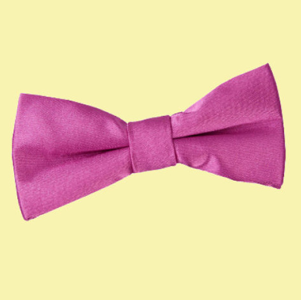 Mulberry Boys Plain Satin Bow Tie Wedding Neck Bow Tie