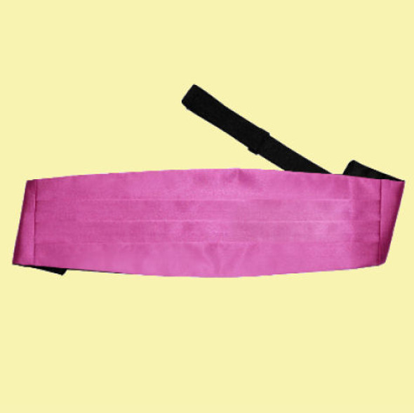 Mulberry Mens Plain Satin Pleated Wedding Cummerbund