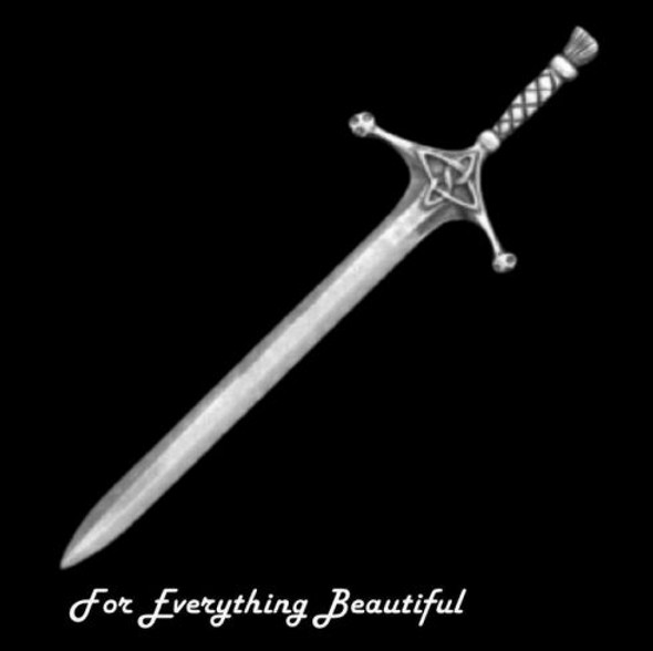 Claymore Sword Scotland Sterling Silver Kilt Pin