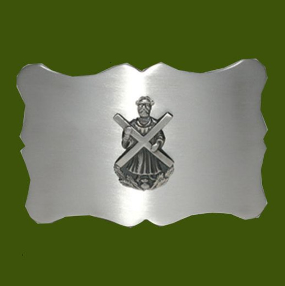 St Andrew Scalloped Antique Finish Mens Stylish Pewter Kilt Belt Buckle