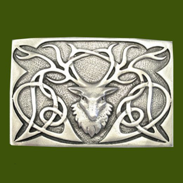 Proud Stag Matt Finish Mens Stylish Pewter Utility Kilt Belt Buckle