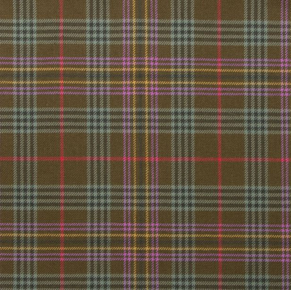 Kennedy Weathered Lightweight Tartan Wool Fabric Mens Cummerbund