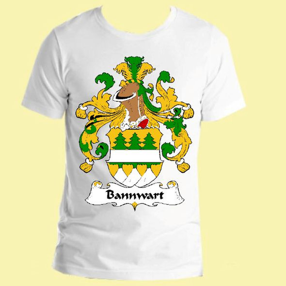 Bannwart German Coat of Arms Surname Adult Unisex Cotton T-Shirt