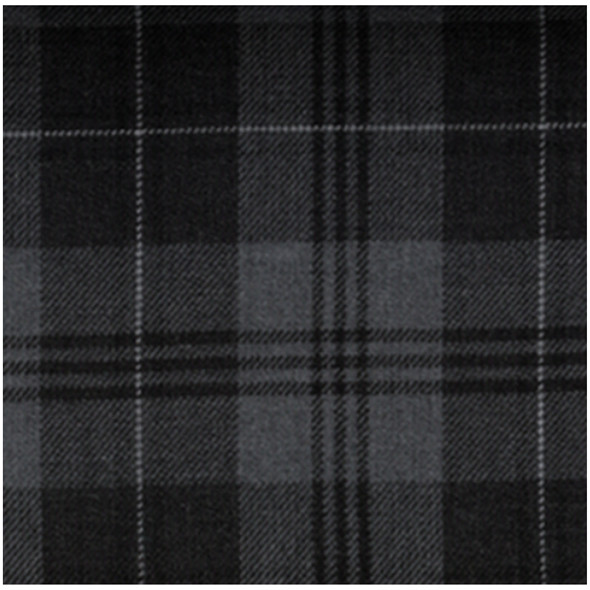 Grey Granite Balmoral Double Width 11oz Polyviscose Tartan Fabric