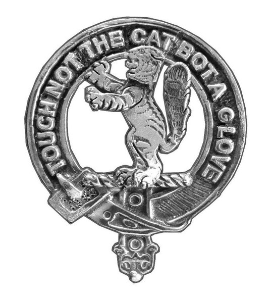 Chattan Clan Cap Crest Stylish Pewter Clan Chattan Badge