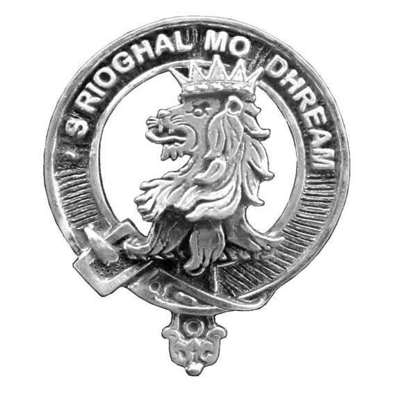 MacGregor Clan Cap Crest Stylish Pewter Clan MacGregor Badge