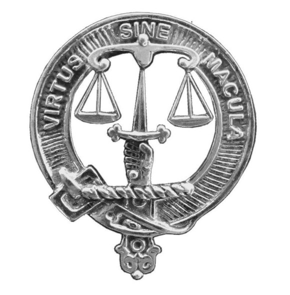 Russell Clan Cap Crest Stylish Pewter Clan Russell Badge