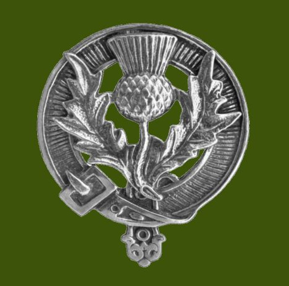 Scottish Thistle Cap Crest Stylish Pewter Scottish Thistle Badge