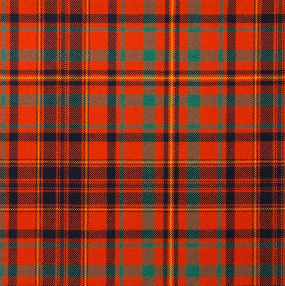 MacLeod Red Ancient Lightweight Tartan Wool Fabric Mens Cummerbund