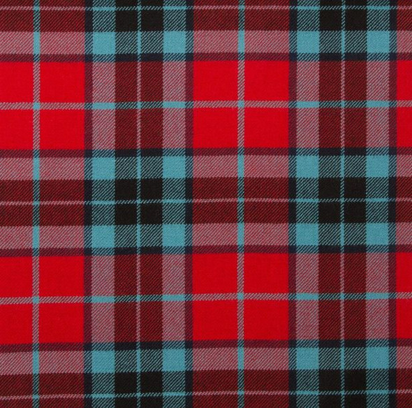 Thomson Red Modern Lightweight Tartan Wool Fabric Mens Cummerbund