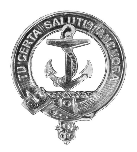 Gillespie Clan Cap Crest Sterling Silver Clan Gillespie Badge