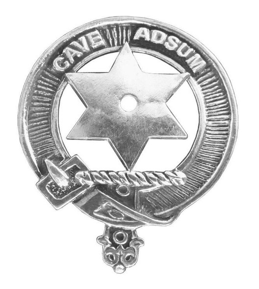 Jardine Clan Cap Crest Sterling Silver Clan Jardine Badge