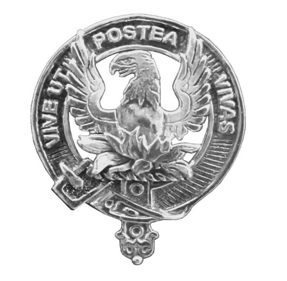 Johnston Of Casieben Clan Cap Crest Sterling Silver Clan Johnston Of Casieben Badge