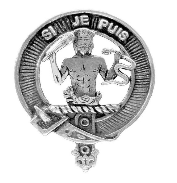 Livingstone Clan Cap Crest Sterling Silver Clan Livingstone Badge