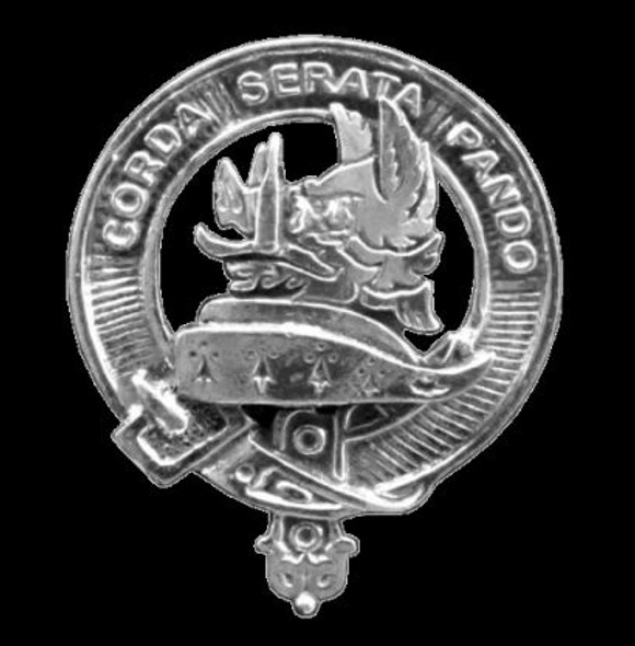 Lockhart Clan Cap Crest Sterling Silver Clan Lockhart Badge