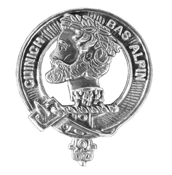 MacAlpine Clan Cap Crest Sterling Silver Clan MacAlpine Badge