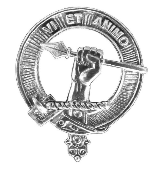 MacCulloch Clan Cap Crest Sterling Silver Clan MacCulloch Badge