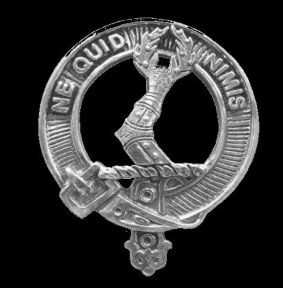 MacKindlay Clan Cap Crest Sterling Silver Clan MacKindlay Badge