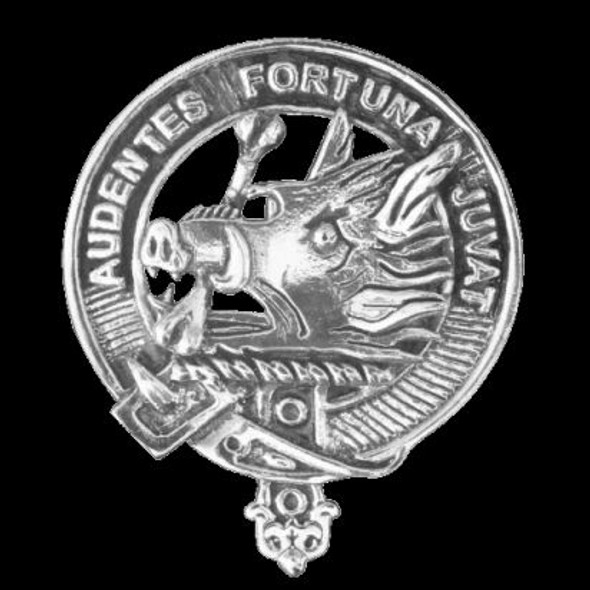 MacKinnon Clan Cap Crest Sterling Silver Clan MacKinnon Badge