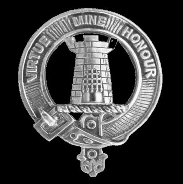 MacLean Clan Cap Crest Sterling Silver Clan MacLean Badge