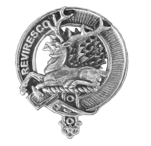 Maxwell Clan Cap Crest Sterling Silver Clan Maxwell Badge