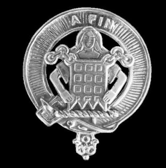 Ogilvie Clan Cap Crest Sterling Silver Clan Ogilvie Badge
