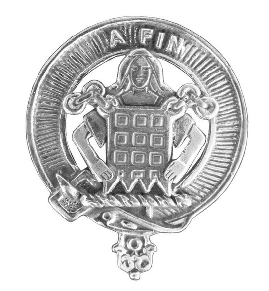 Ogilvie Clan Cap Crest Sterling Silver Clan Ogilvie Badge