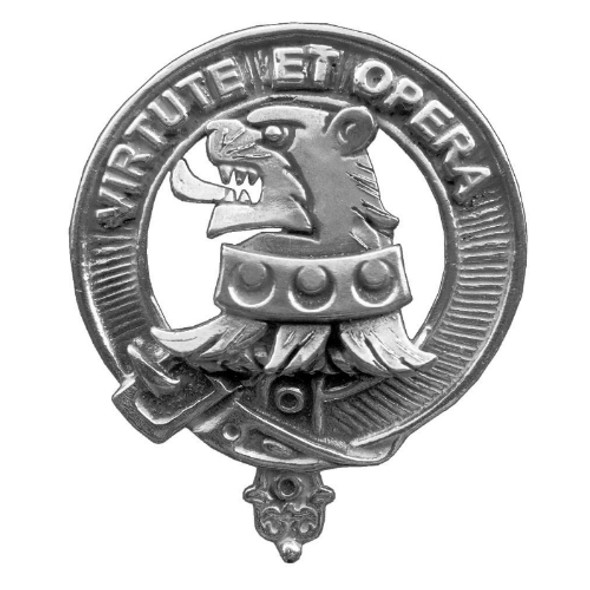 Pentland Clan Cap Crest Sterling Silver Clan Pentland Badge