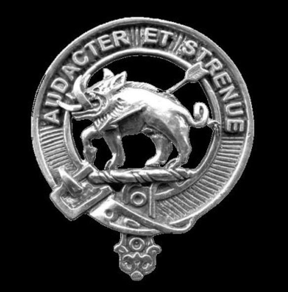Pollock Clan Cap Crest Sterling Silver Clan Pollock Badge