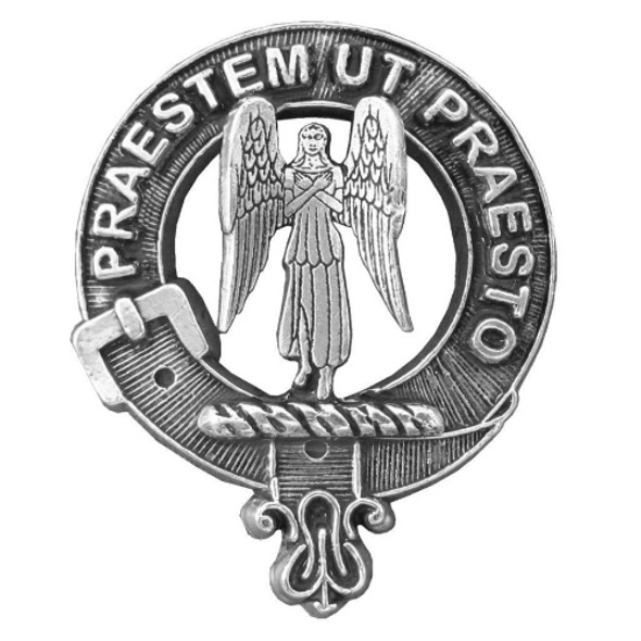 Preston Clan Cap Crest Sterling Silver Clan Preston Badge