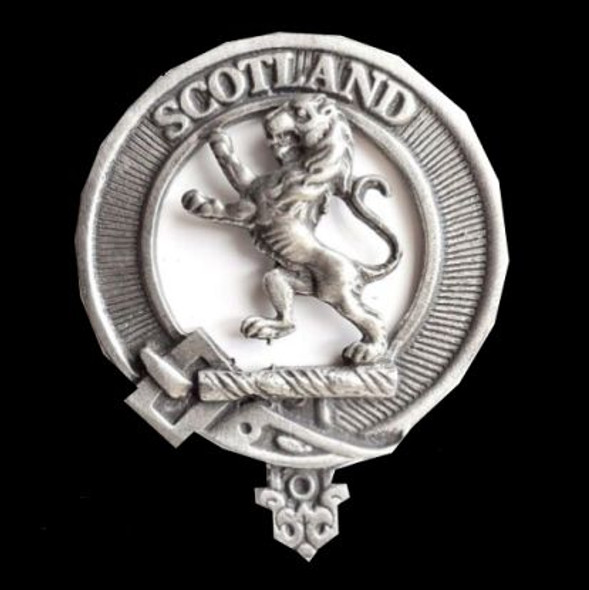 Rampant Lion Cap Crest Sterling Silver Rampant Lion Badge