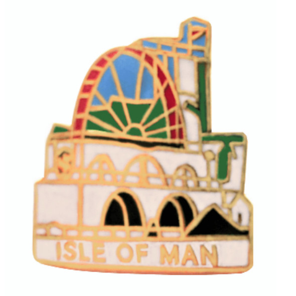 Isle Of Man Laxey Wheel Badge Lapel Pin Set x 3