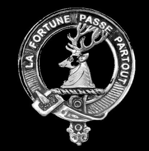 Rollo Clan Cap Crest Sterling Silver Clan Rollo Badge