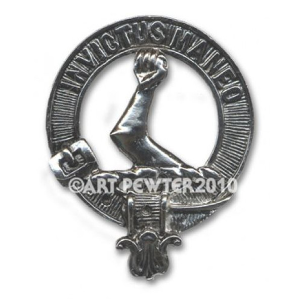 Armstrong Clan  Crest Stylish Pewter Clan Armstrong Badge