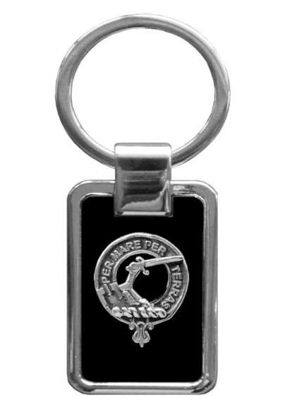 Alexander Clan Badge Stainless Steel Pewter Clan Crest Keyring