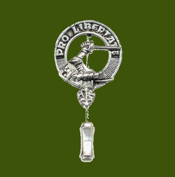 Clan Crest Stylish Pewter Small Clan Badge Lapel Tie Pin