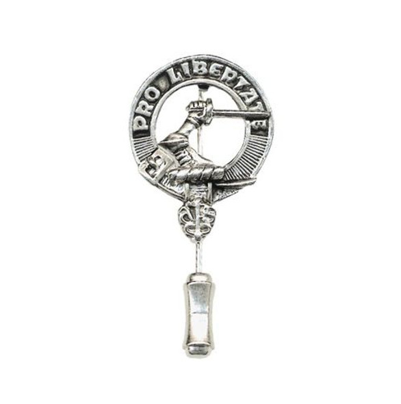 Clan Crest Stylish Pewter Small Clan Badge Lapel Tie Pin