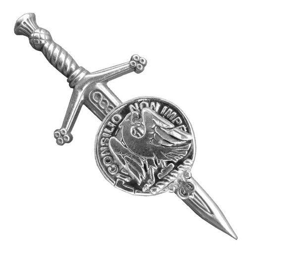 Agnew Clan Badge Sterling Silver Clan Crest Small Kilt Pin