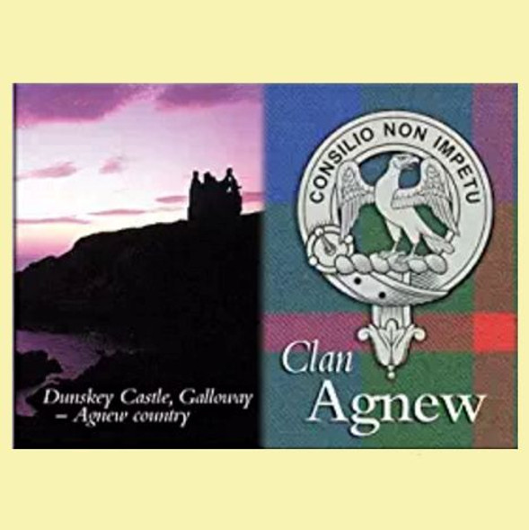 Agnew Clan Badge Scottish Family Name Fridge Magnets Set of 10