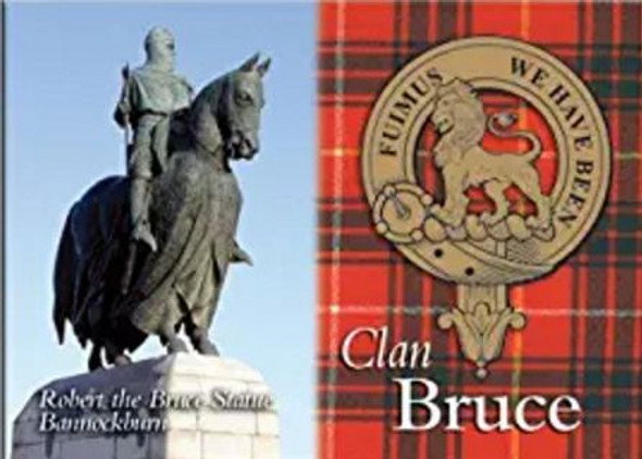 Bruce Clan Badge Scottish Family Name Fridge Magnets Set of 10