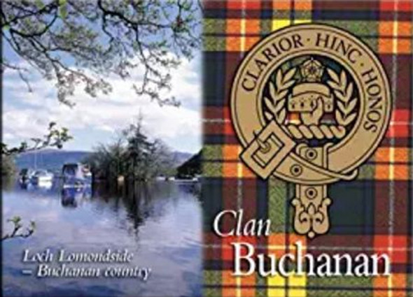 Buchanan Clan Badge Scottish Family Name Fridge Magnets Set of 10