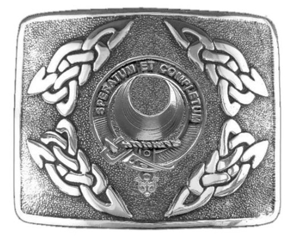 Arnott Clan Badge Interlace Mens Sterling Silver Kilt Belt Buckle