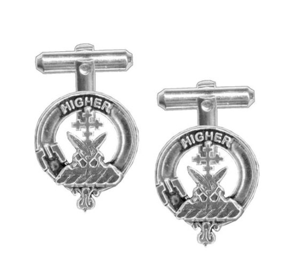 Galloway Clan Badge Sterling Silver Clan Crest Cufflinks